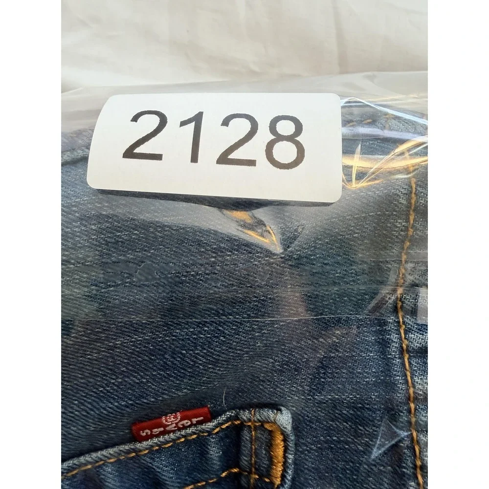 Levi's 502 Jeans Mens 44x30 Blue Medium Wash Regular Straight Leg Denim Big Tall